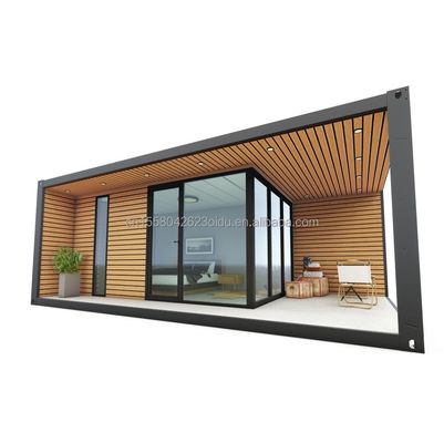 Moderna struttura in acciaio espandibile portabile casa in container prefabbricata con camere da letto per esterni in pannello sandwich