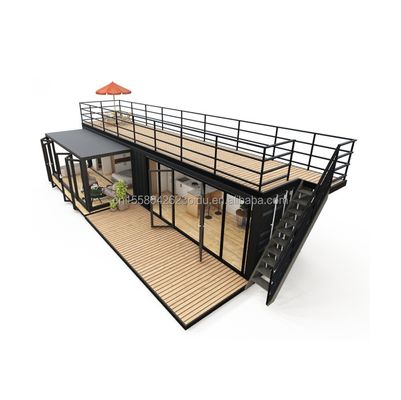 Progettazione in acciaio prefabbricato per abitazioni residenziali moderne per coppie in container