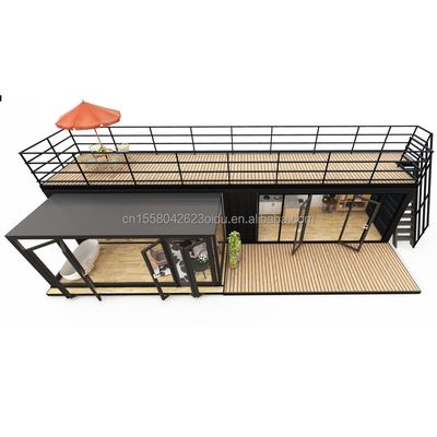Progettazione in acciaio prefabbricato per abitazioni residenziali moderne per coppie in container