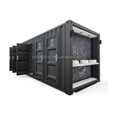 Bagni pubblici in acciaio Flat Pack Customized Modern Design Prefab Container House per applicazioni alberghiere Colore personalizzato