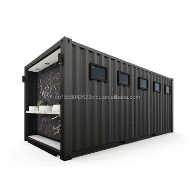 Bagni pubblici in acciaio Flat Pack Customized Modern Design Prefab Container House per applicazioni alberghiere Colore personalizzato