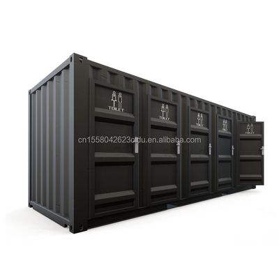 Bagni pubblici in acciaio Flat Pack Customized Modern Design Prefab Container House per applicazioni alberghiere Colore personalizzato