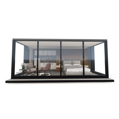 Colore personalizzato portabile 20ft portabile contenitore casa per coppie o hotel e vetri in lega di alluminio