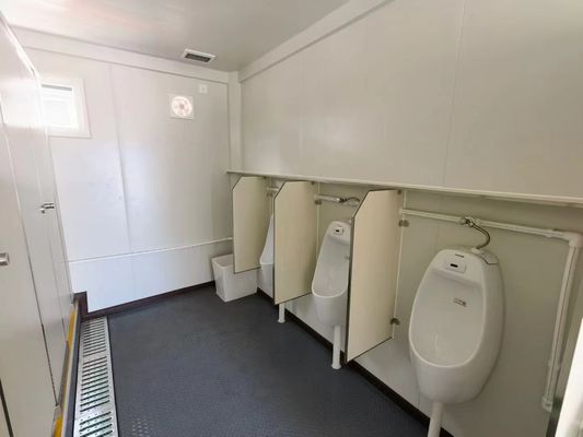 Sguardo moderno Bagno prefabbricato Bagno per negozio o villa Vetro in lega di alluminio e design moderno di metà secolo
