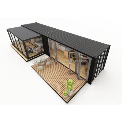 Moderno Design Customized EU Standard Prefab Container House Acciaio Plegabile 2 camere da letto Container Case Alberghi Bagni