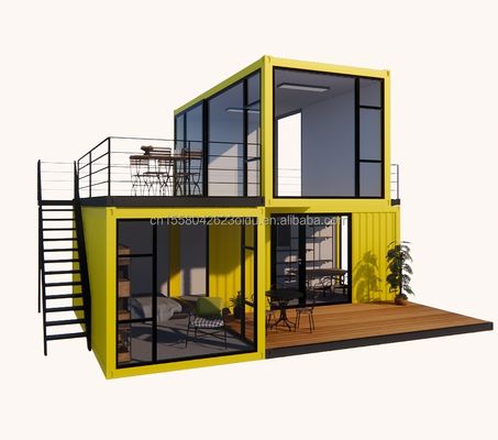 Finestre in lega di alluminio personalizzate 3 moduli contenitore modulare per la vita Flat Pack Prefabbricato Casa ufficio o casa giardino in acciaio