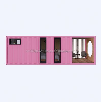Contenitore con 3 camere da letto di alluminio con pareti di pannelli sandwich con imballaggio e onde
