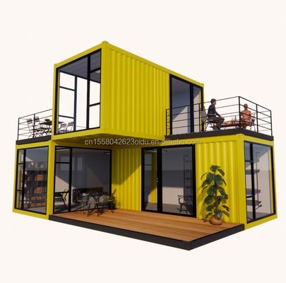 Finestre in lega di alluminio personalizzate 3 moduli contenitore modulare per la vita Flat Pack Prefabbricato Casa ufficio o casa giardino in acciaio