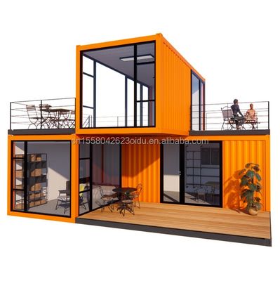 Finestre in lega di alluminio personalizzate 3 moduli contenitore modulare per la vita Flat Pack Prefabbricato Casa ufficio o casa giardino in acciaio