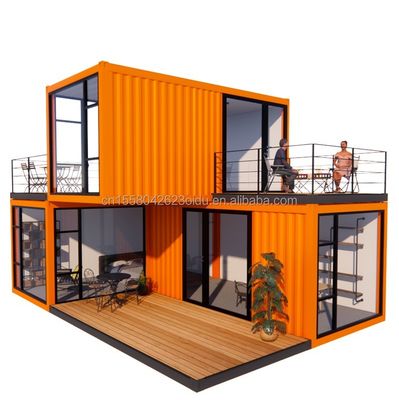 Finestre in lega di alluminio personalizzate 3 moduli contenitore modulare per la vita Flat Pack Prefabbricato Casa ufficio o casa giardino in acciaio