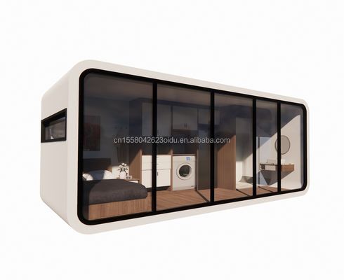 Moderna casa prefabbricata da 20 piedi 40 piedi all'aperto Mini Pod Casa da caffè Mobile Apple Cabin-Popolare Cabina prefabbricata Appartamento Appartamento