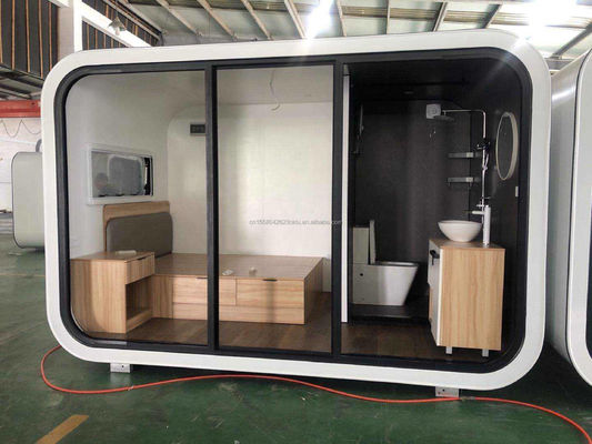 Moderna casa prefabbricata da 20 piedi 40 piedi all'aperto Mini Pod Casa da caffè Mobile Apple Cabin-Popolare Cabina prefabbricata Appartamento Appartamento