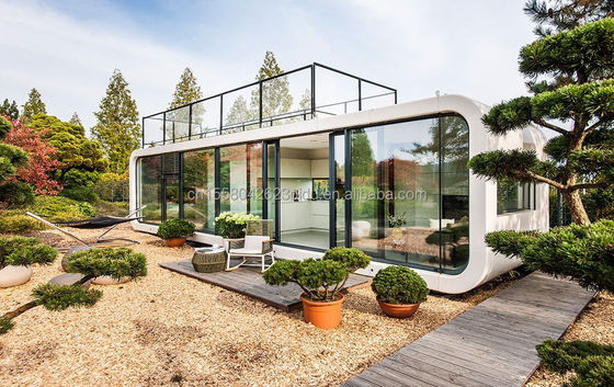Moderna casa prefabbricata da 20 piedi 40 piedi all'aperto Mini Pod Casa da caffè Mobile Apple Cabin-Popolare Cabina prefabbricata Appartamento Appartamento