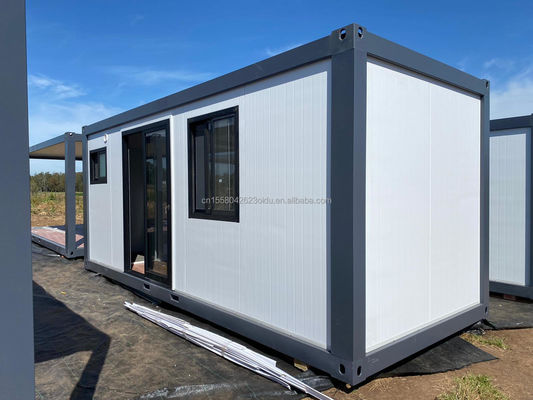 Luxury Prefabricated Container Residential Style Flat Packaging Casa mobile con aspetto in legno stile di design moderno