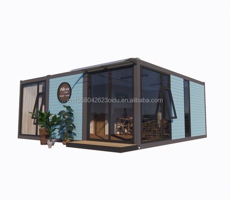 Acciaio galvanizzato 180g 20ft 40ft distaccabile Prefabbricato Flat Pack Container Casa con 2 camere da letto per hotel