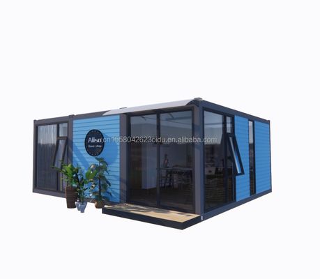 Acciaio galvanizzato 180g 20ft 40ft distaccabile Prefabbricato Flat Pack Container Casa con 2 camere da letto per hotel