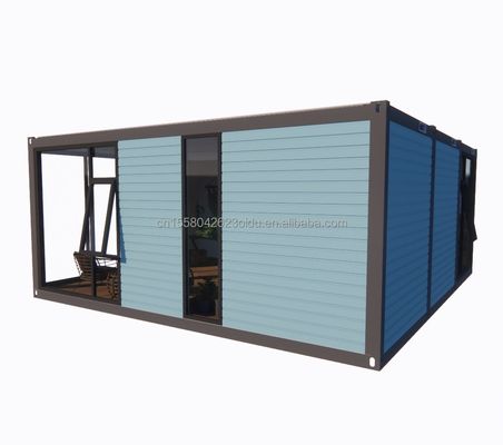 Acciaio galvanizzato 180g 20ft 40ft distaccabile Prefabbricato Flat Pack Container Casa con 2 camere da letto per hotel