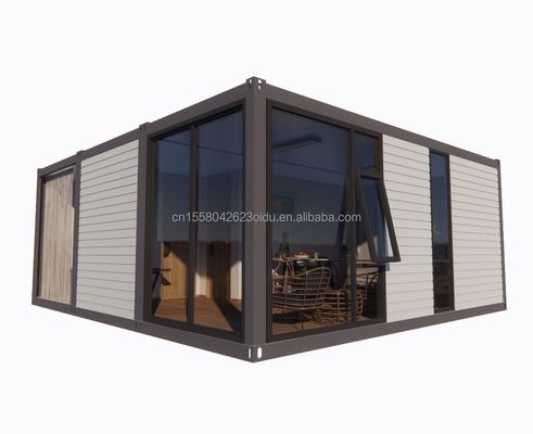 Acciaio galvanizzato 180g 20ft 40ft distaccabile Prefabbricato Flat Pack Container Casa con 2 camere da letto per hotel