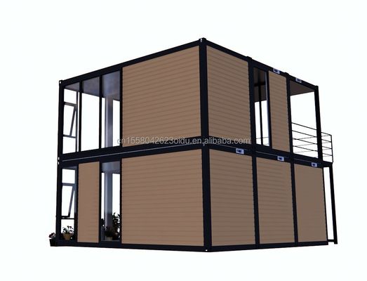 Moderno aspetto in legno imballaggio piatto casa mobile telaio in acciaio in acciaio galvanizzato piegatura 180g per contenitore da 10 piedi 20 piedi