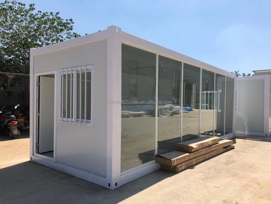 Portatile Famiglia Piatto imballaggio 20ft o 40ft Luxury Prefabbricato Container Room con vetro in lega di alluminio