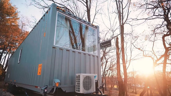 Trasformazione di un container da 40 piedi per una casa di famiglia comoda camera da letto soggiorno cucina e bagno inclusi