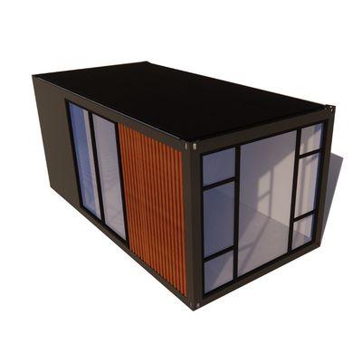 Hotel Container House imballaggio piatto per la costruzione rapida della famiglia telaio in acciaio galvanizzato piegatura 180g casa di legno di lusso