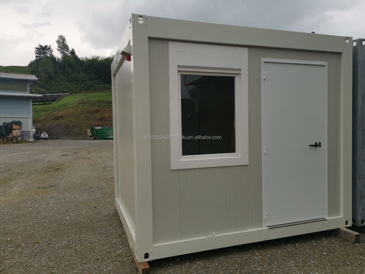 Hotel Container House imballaggio piatto per la costruzione rapida della famiglia telaio in acciaio galvanizzato piegatura 180g casa di legno di lusso