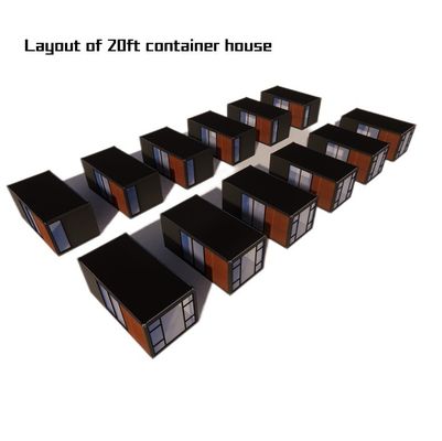 Hotel Container House imballaggio piatto per la costruzione rapida della famiglia telaio in acciaio galvanizzato piegatura 180g casa di legno di lusso
