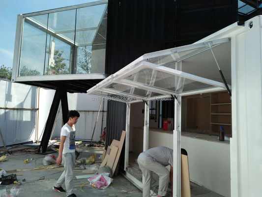 Colore personalizzato e lega di alluminio Finestre 20ft Luxury Container Room for Sales Booth Coffee Shop Guard Box Office Bar