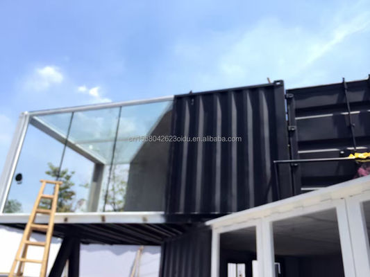 Colore personalizzato e lega di alluminio Finestre 20ft Luxury Container Room for Sales Booth Coffee Shop Guard Box Office Bar