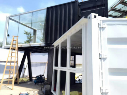 Colore personalizzato e lega di alluminio Finestre 20ft Luxury Container Room for Sales Booth Coffee Shop Guard Box Office Bar