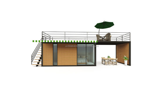 Struttura principale Tubi quadrati in acciaio galvanizzato 40ft 20ft Luxury Container Room Sales Booth Coffee Shop Guard Box Office Bar