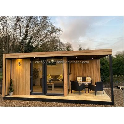 20ft Luxury Combination Hotel Container Room Sales Booth Coffee Shop Guard Room Office Bar con finestre in alluminio