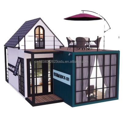 Famiglia di tre 20 piedi lusso 5m alto contenitore duplex casa mobile con pareti alternative e vetri in lega di alluminio