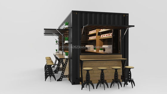 Fornitura Custom Hotel pieghevole Casa mobile con galvanizzata di acciaio piegatura 180g 20ft Pronto per pieghevole Container di spedizione casa