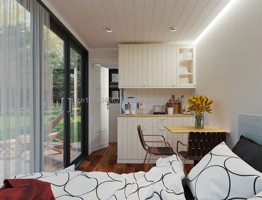 OEM 20ft Multi Funzionale Luxury Flat Pack Container House Casa con 50/75/100mm Wave Sandwich Panel Parete
