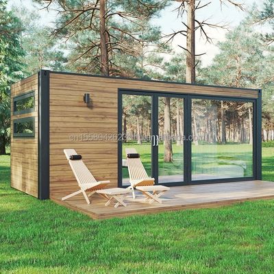 OEM 20ft Multi Funzionale Luxury Flat Pack Container House Casa con 50/75/100mm Wave Sandwich Panel Parete
