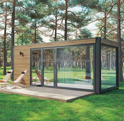 OEM 20ft Multi Funzionale Luxury Flat Pack Container House Casa con 50/75/100mm Wave Sandwich Panel Parete