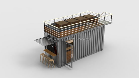 2022 OEM 20ft Flat Pack Ready To Living Container House realizzato con finestre in lega di alluminio e piegatura in acciaio galvanizzato 180g