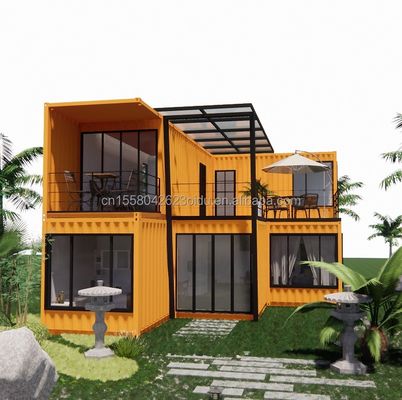 Casa in container prefabbricata da 20 piedi per hotel da parte dei produttori Villa di design moderno Residenza familiare Villa