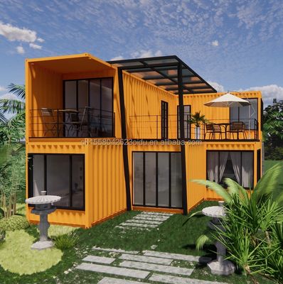 Casa in container prefabbricata da 20 piedi per hotel da parte dei produttori Villa di design moderno Residenza familiare Villa