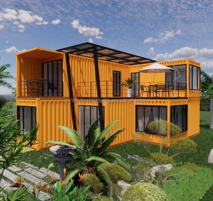 Casa in container prefabbricata da 20 piedi per hotel da parte dei produttori Villa di design moderno Residenza familiare Villa