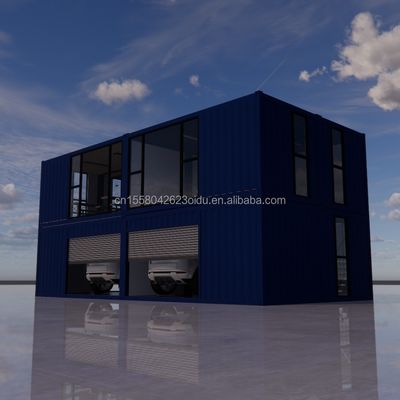 Casa prefabbricata con design moderno e finestre in lega di alluminio